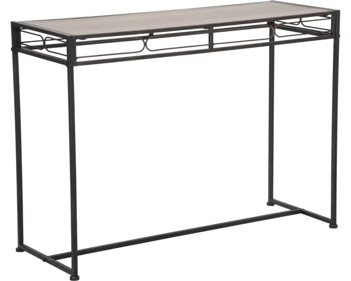 Konzolový stolek Essential 110 cm černý/hnědý