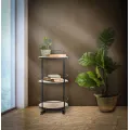 Servírovací vozík Arex 40 cm černý/hnědý