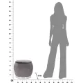 Taburet PARIS 43 cm šedý