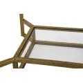 Odkládací stolek Double 47 cm zlatý/mramor