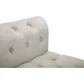 Lavice Paris 120 cm samet béžová/zlatá