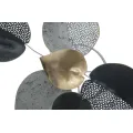 Kovová nástěnná dekorace Half Leaf 40 cm vícebarevná/zlatá