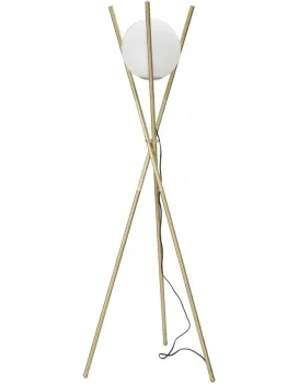 Stojací lampa Glamy 155 cm bílá/zlatá