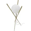Stojací lampa Glamy 155 cm bílá/zlatá