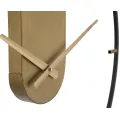 Kovové nástěnné hodiny Goldy 60 cm černé/zlaté