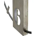 Kovové nástěnné hodiny Silvery 61 cm černé/stříbrné