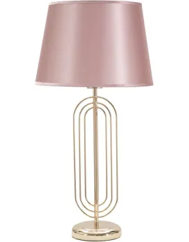 Stolní lampa Krista 64 cm růžovo-zlatá