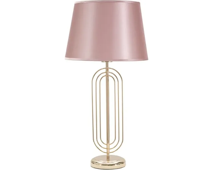 Stolní lampa Krista 64 cm růžovo-zlatá