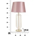Stolní lampa Krista 64 cm růžovo-zlatá