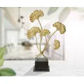 Svícen Iris 44 cm zlatý/černý