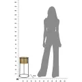 Stojan na květiny Simply 50 cm černo-zlatý