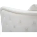 Sametové křeslo Bucarest krémové