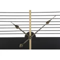 Kovové nástěnné hodiny Stick 60 cm černé/zlaté