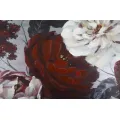 Obraz Flower Darkback 120x60 cm červeno-bílý