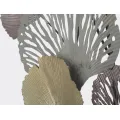 Kovová nástěnná dekorace Diply 76x126 cm šedá