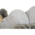 Kovová nástěnná dekorace Edy 74,9x47,6 cm šedá