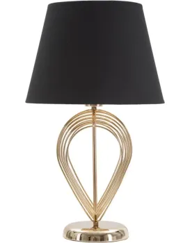 Stolní lampa Maxt 53,5 cm černo-zlatá