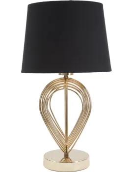 Stolní lampa Maxt 44 cm černo-zlatá