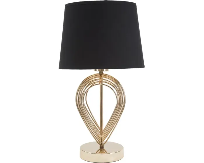 Stolní lampa Maxt 44 cm černo-zlatá
