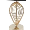 Stolní lampa Maxt 44 cm černo-zlatá