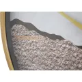 Nástěnné hodiny Art 60 cm zlaté/vícebarevné