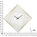 Nástěnné hodiny Line 85 cm zlaté/bílé