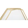 Kovové nástěnné hodiny Octagonal 56 cm zlaté/bílé