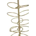 Kovový svícen Rings 46 cm zlatý/mramor
