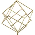 Kovová dekorace Cube 52,5 cm zlatá