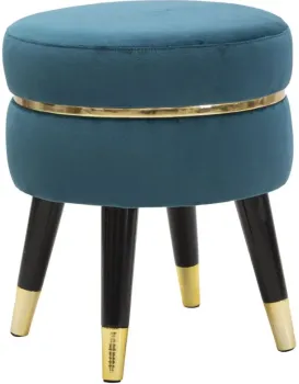 Taburet PARIS 35 cm tyrkysový