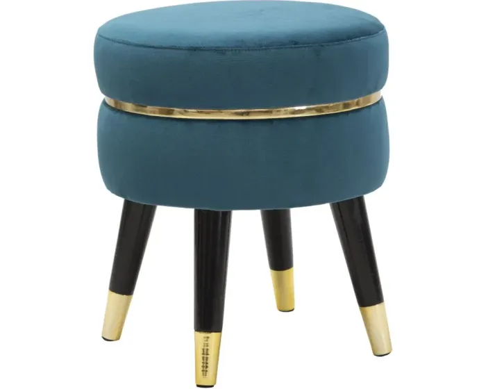 Taburet PARIS 35 cm tyrkysový
