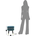 Taburet PARIS 35 cm tyrkysový