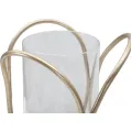 Svícen Glox 21 cm bronzový/čirý