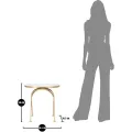 Odkládací stolek Glam 50 cm zlatý/mramor