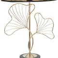 Stolní lampa Leaves 60 cm černo-zlatá
