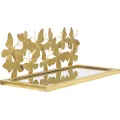 Sada nástěnných polic Butterflies 2 ks zlatá