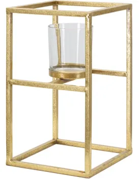 Svícen Elegant 25 cm zlatý