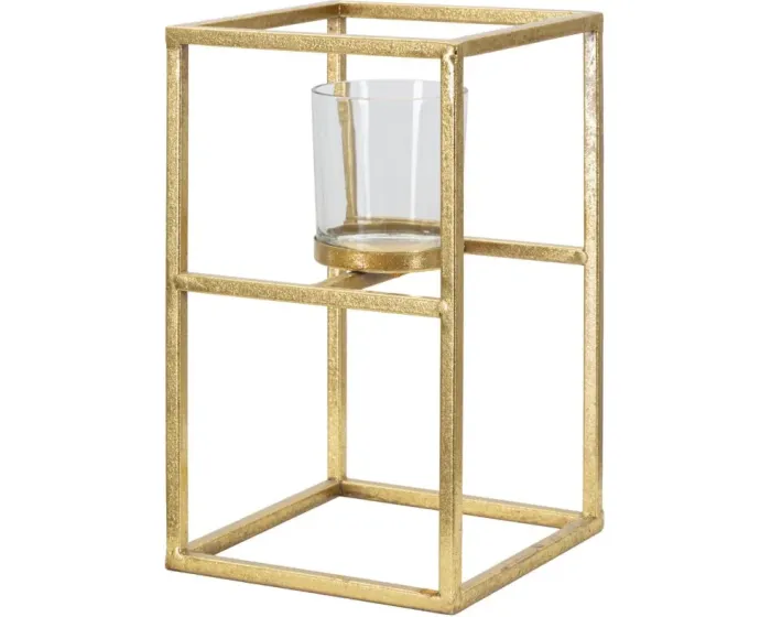 Svícen Elegant 25 cm zlatý