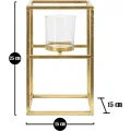 Svícen Elegant 25 cm zlatý