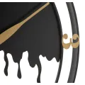 Kovové nástěnné hodiny Splash 66 cm černé/zlaté