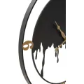 Kovové nástěnné hodiny Splash 66 cm černé/zlaté