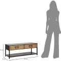 TV stolek Hanoi 95 cm černo-hnědý