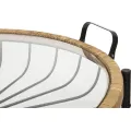 Konferenční stolek Cebu 70 cm černý/hnědý