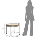 Konferenční stolek Cebu 70 cm černý/hnědý