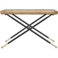 Konferenční stolek Barth 70 cm hnědý/černý