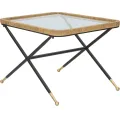 Konferenční stolek Barth 70 cm hnědý/černý