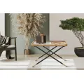 Konferenční stolek Barth 70 cm hnědý/černý