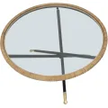 Konferenční stolek Saint Barth 80 cm hnědo-černý