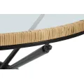 Konferenční stolek Saint Barth 80 cm hnědo-černý