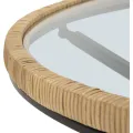 Konferenční stolek Saint Barth 80 cm hnědo-černý